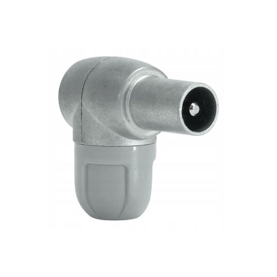 Conector Angular Blindado Televes Macho 9.5 mm Cinzento (4130)