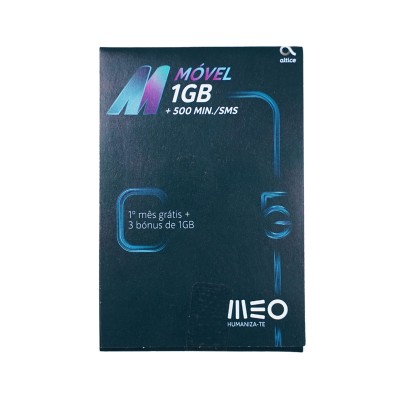 SIM Card MEO M Mobile Prepaid 1GB