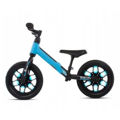 Bicicleta Equilíbrio Spark Rodas LED Azul