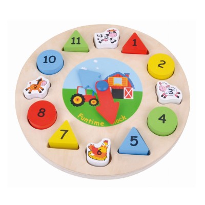 Relógio Puzzle de Madeira...