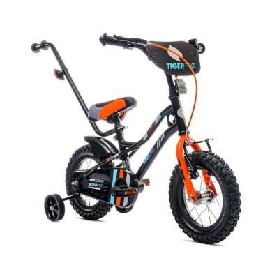 Bicycle w / push support Tiger 12" Jante Black