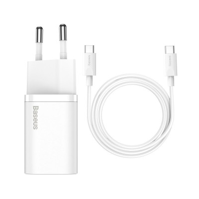 Charger Baseus Fast Charge USB-C 25W White