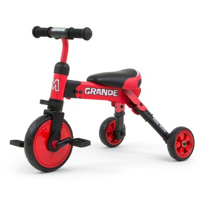 Triciclo Milly Mally Ride On - Bike 2 in 1 Rojo