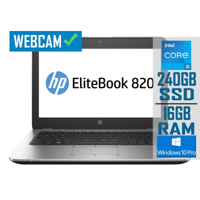 Laptop HP EliteBook 820 G3 12.5" i5-6300U SSD 240GB/16GB Refurbished