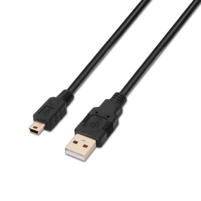 Data Cable Aisens USB-A para Mini USB-B 1m Black