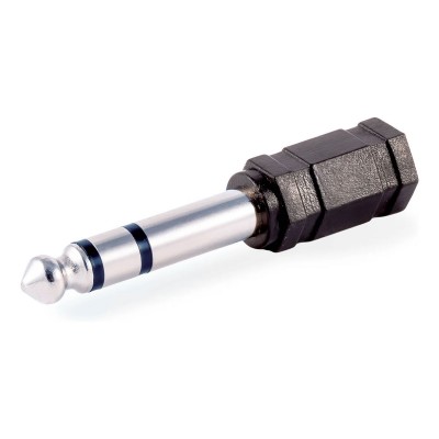 Conector Jack Audio Stereo 6.5mm M para Jack 3.5mm F