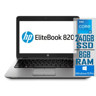Portátil HP EliteBook 820 G2 12.5" i5-5300U SSD 240GB/8GB Reacondicionado