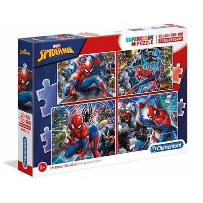 Puzzle Marvel Spiderman 20+60+100+180 Pieces