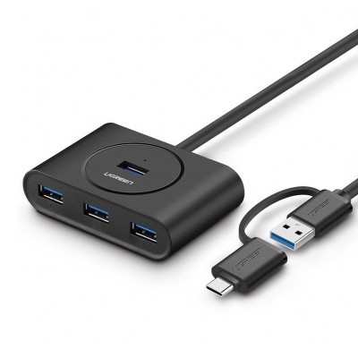 Hub Ugreen USB 3.0 + USB-C...