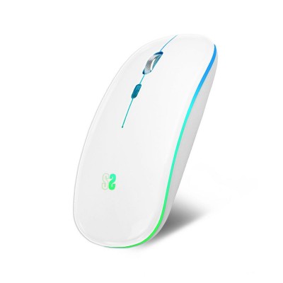 Wireless Mouse Subblim LED Dual Flat 1600 DPI White