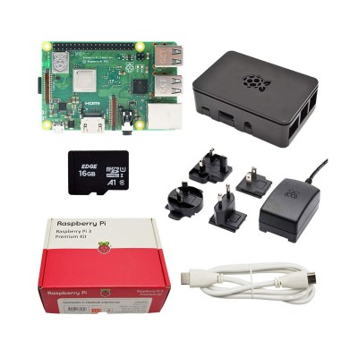 Premium Kit Raspberry Pi 3B+ 1GB c/ Micro SD+Caixa+Carregador