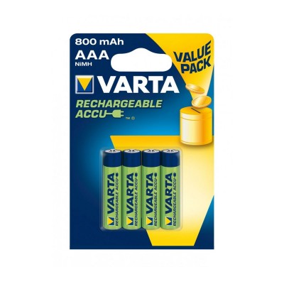 Rechargeable batteries Varta HR03 AAA 1.2V Pack 4