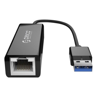 Adaptador de Rede Orico USB 3.0 para RJ-45 Preto (UTK-U3-BK-BP)