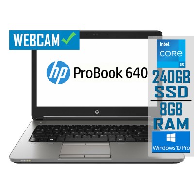 Laptop HP ProBook 640 G1 i5-4340M SSD 240GB/8GB Refurbished