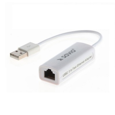 Network Adapter Savio CL-24 USB to RJ-45 White