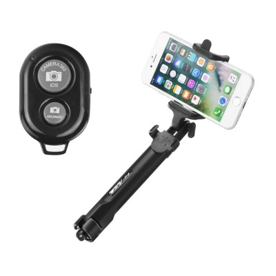 Selfie Stick SSTR-1 Bluetooth W/ Remote Control Black