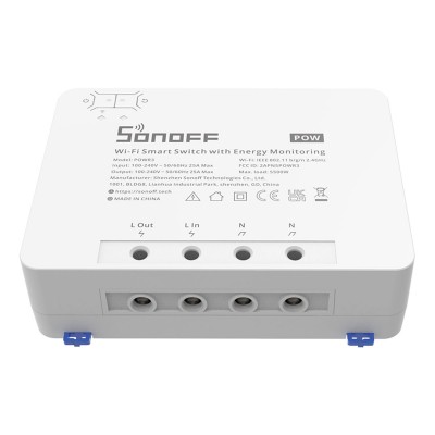 Smart Switch Sonoff POWR3 Wi-Fi w/ Energy Measurement White