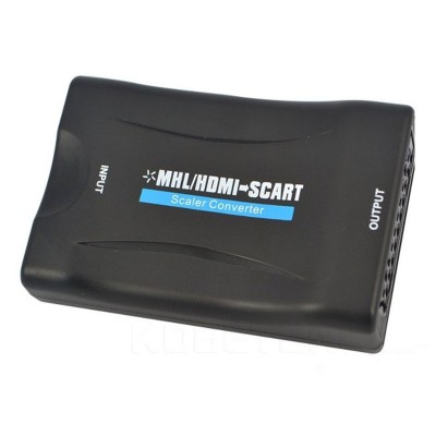 Conversor de Vídeo HDMI/MHL Para Scart Preto