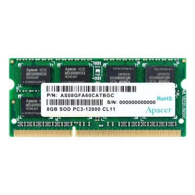 RAM Memory Apacer 8GB DDR3 (1x8GB) 1600MHz SO-DIMM
