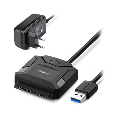 Adapter Ugreen CR108 USB 3.0 para SATA 2.5"/3.5" Black