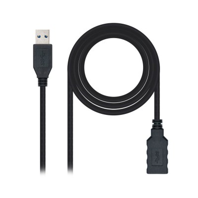 Extension Cable Nanocable USB 3.0 2m Black (10.01.0902-BK)