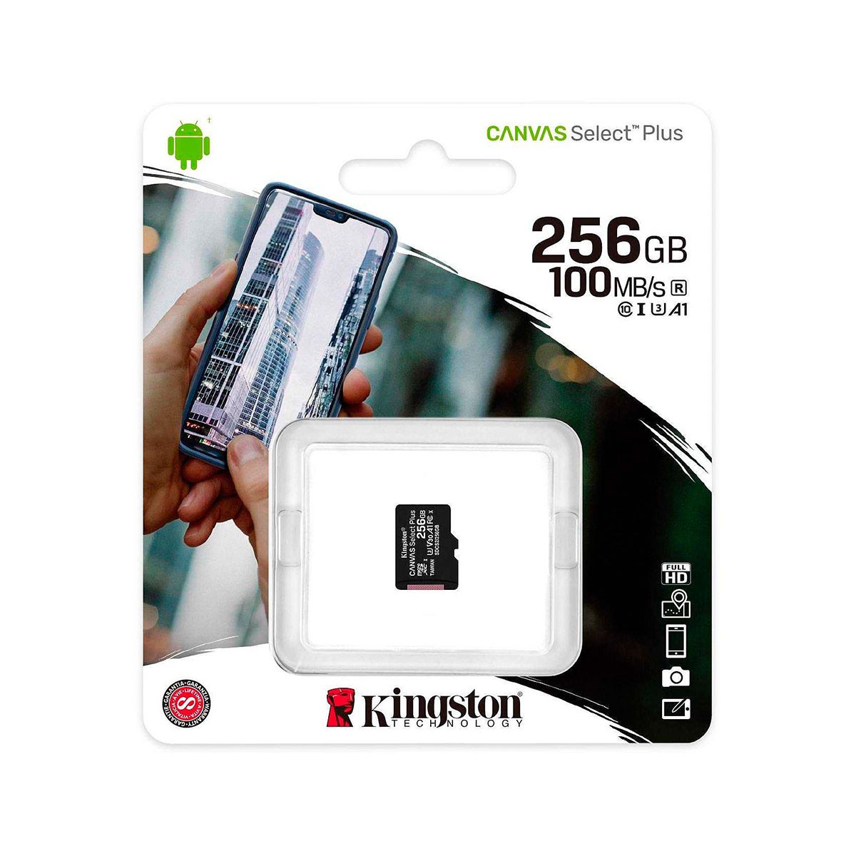 Kingston Canvas Select Plus MicroSD Memory Card 256GB