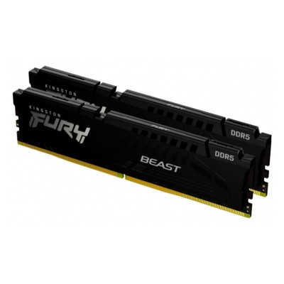 RAM Memory Kingston Fury Beast 16GB DDR5 (2x8GB) 5200MHz (KF552C40BBK2-16)