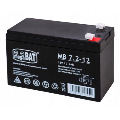 Lead Battery MegaBat 12V 7.2A