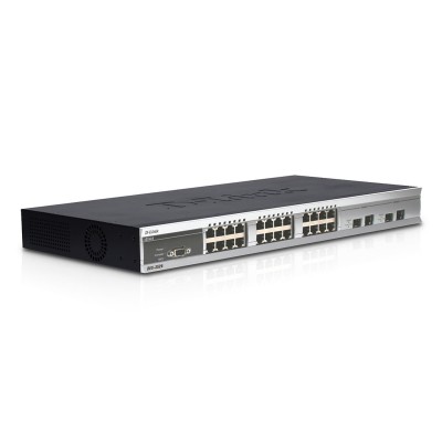 Switch D-Link xStack 24 Ports 10/100 Mbps SFP Black (DL-DES-3526-REF) Refurbished