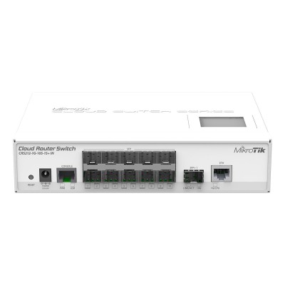 Cloud Router Switch MikroTik CRS212 12 Ports SFP (CRS212-1G-10S-1S+IN)