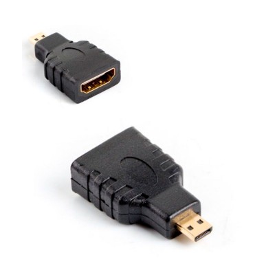 Adapter Lanberg HDMI F / Micro HDMI M Black (AD-0015-BK)