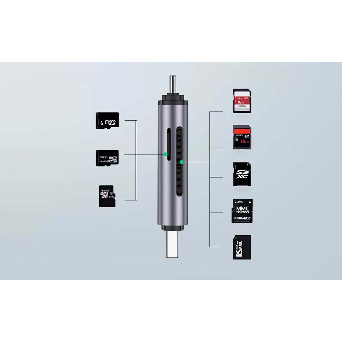 Lector de memoria USB C y USB A Ugreen CM304 Lector de memoria USB C y USB A Ugreen CM304