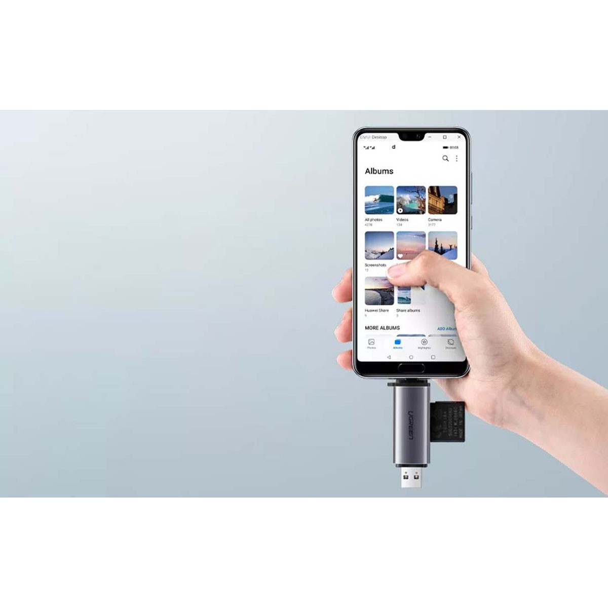 Lector de memoria USB C y USB A Ugreen CM304 Lector de memoria USB C y USB A Ugreen CM304