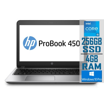 Laptop HP ProBook 450 G4 15" i5-7200U SSD 256GB/4GB Refurbished
