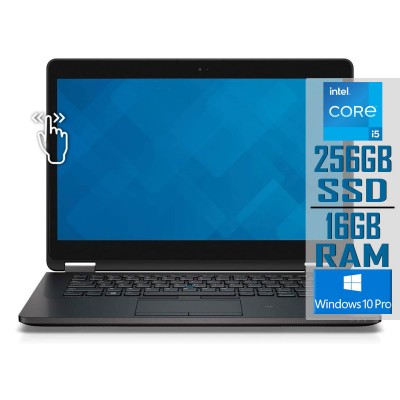 Portátil Dell Latitude E7470 Touch 14" i5-6300U SSD 256GB/16GB Reacondicionado