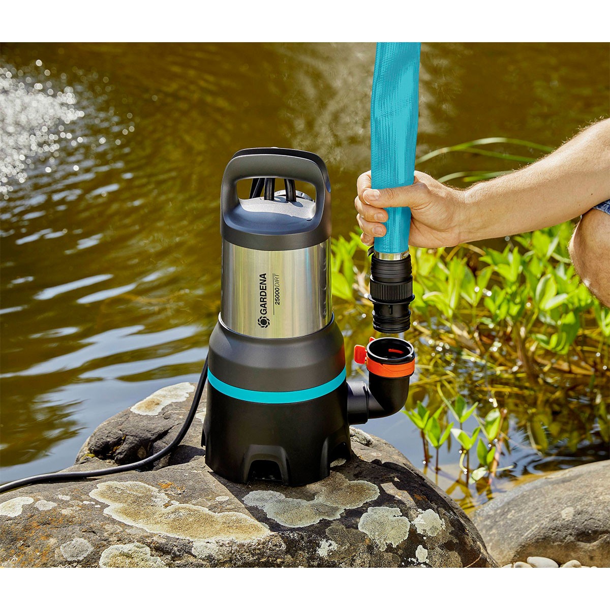 Submersible Pump Gardena 25000 1100W Black (904620)