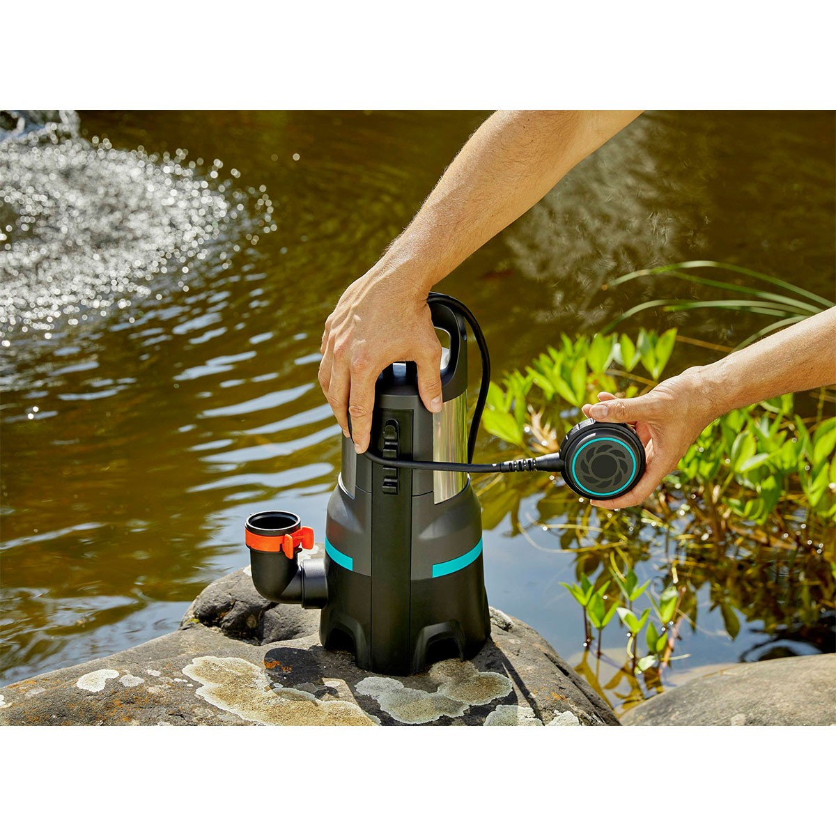 Submersible Pump Gardena 25000 1100W Black (904620)
