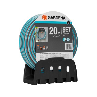 Mangueira c/Suporte Gardena 20m 13 mm Cinzento/Azul