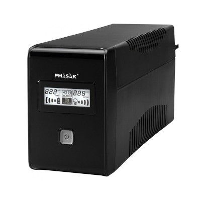 UPS Phasak LCD Interactive 850VA Black (PH 9485)