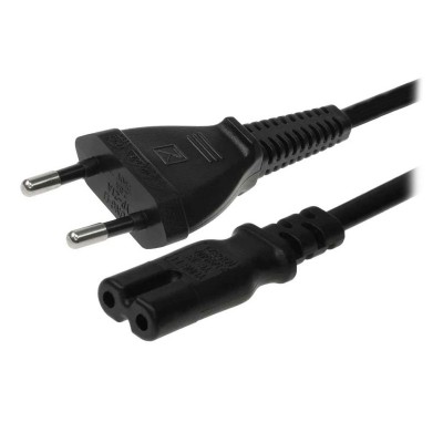 Power Cable Savio CL-100 2 Pinos C7 1.8m Black