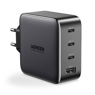 Adaptador de Corrente Ugreen CD226 USB-C 100W Preto
