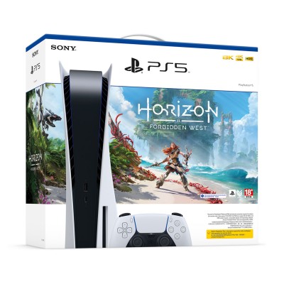 Consola Sony PlayStation 5 Standard Branca c/ Jogo PS5 Horizon Forbidden West
