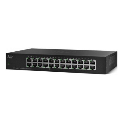 Switch Cisco 24 Portas Fast Ethernet Não Gerido Preto (SF110-24-UK)