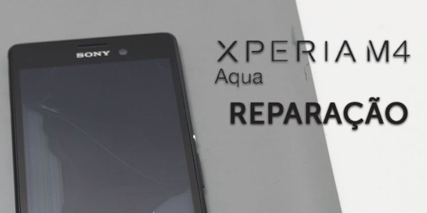 Sony Xperia M4 Aqua Ecrã danificado