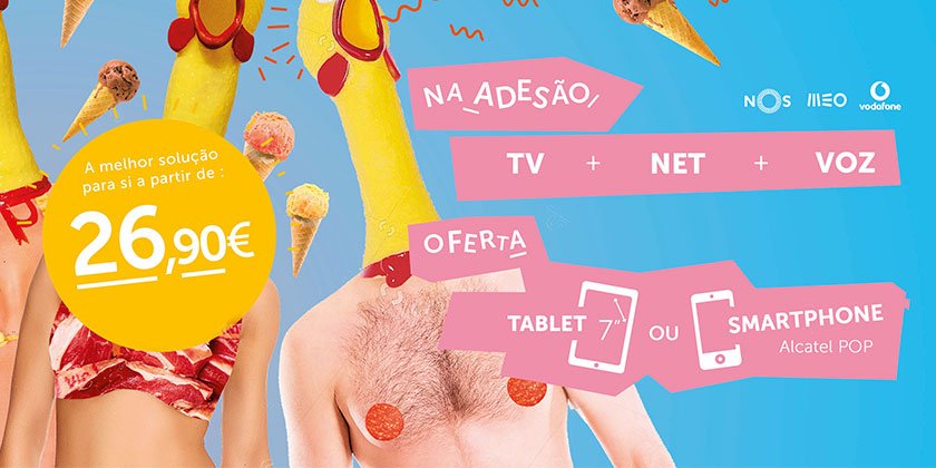 Campanha Louca - Contratos TV + NET + VOZ aos melhores preços e com ofertas