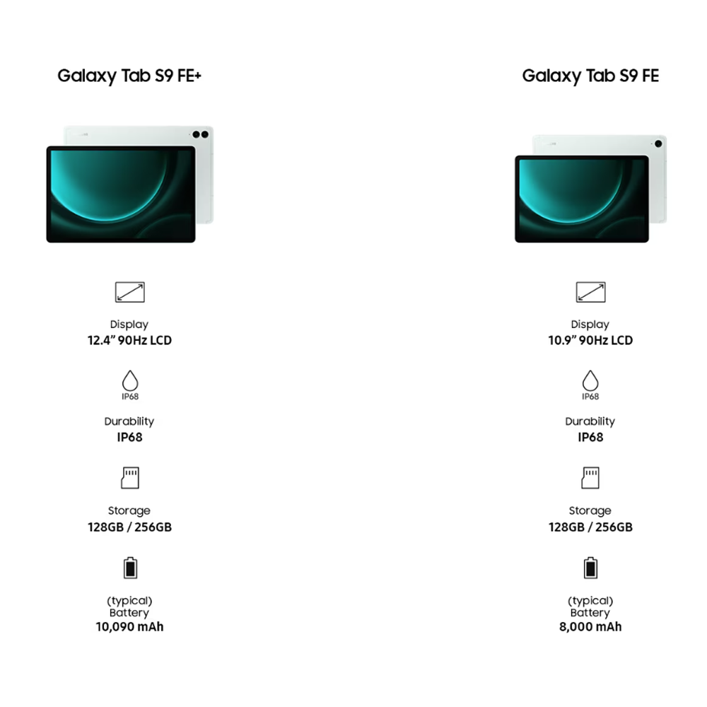 compra os novos Samsung Galaxy Tab S9 FE