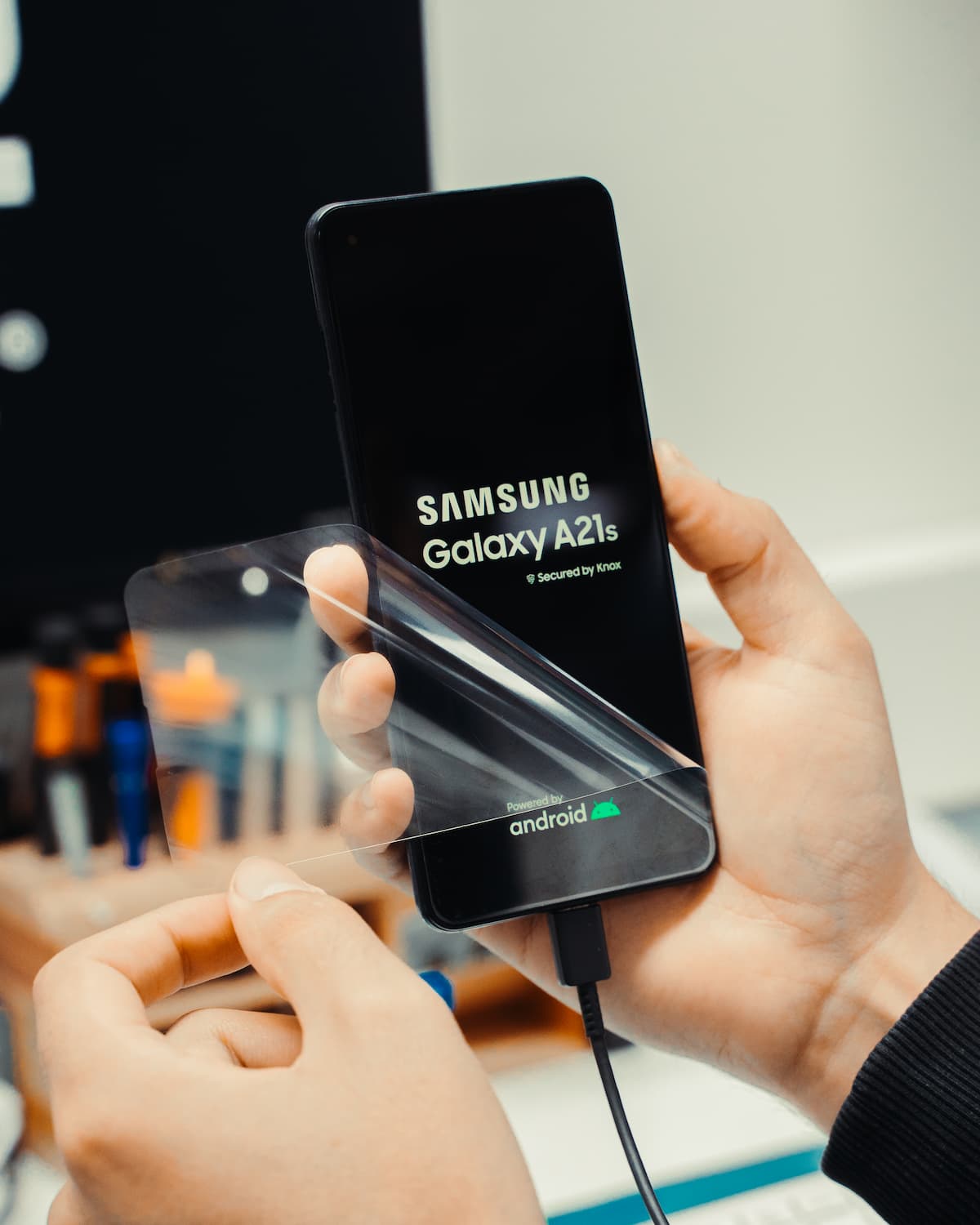 Samsung Galaxy A21 S com um novo ecrã